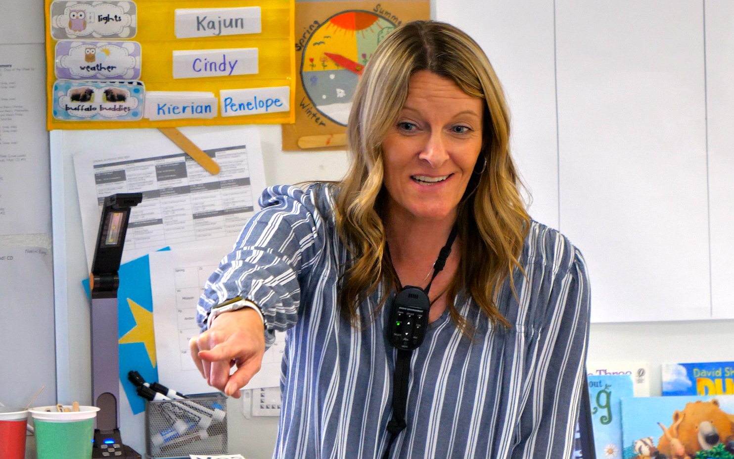  teacher pointing